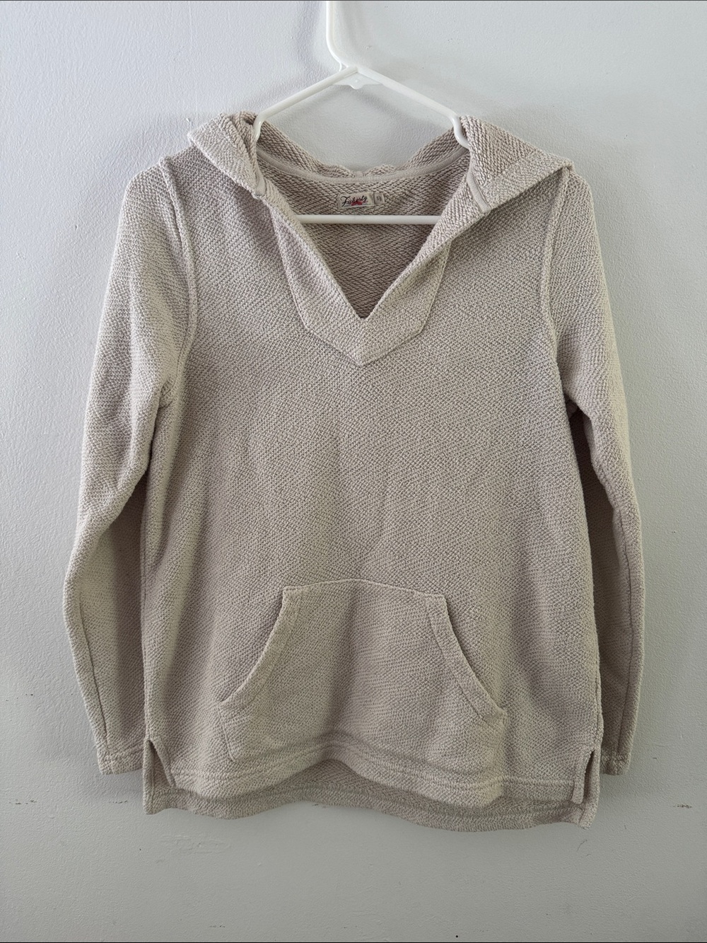 Faherty Women's Cream Whitewater Hoodie Sz S